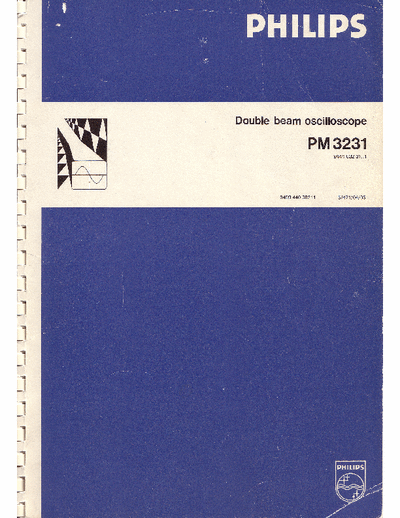 Philips PM3231 Service Manual Double-Beam Oscilloscope [5/471/04/05] Part 1/12 [Tot. File 34.077Kb] pag.88